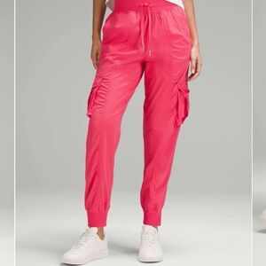 Lululemon Dance Studio Relaxed Fit Cargo Jogger Pant Glazed Pink Large NWT